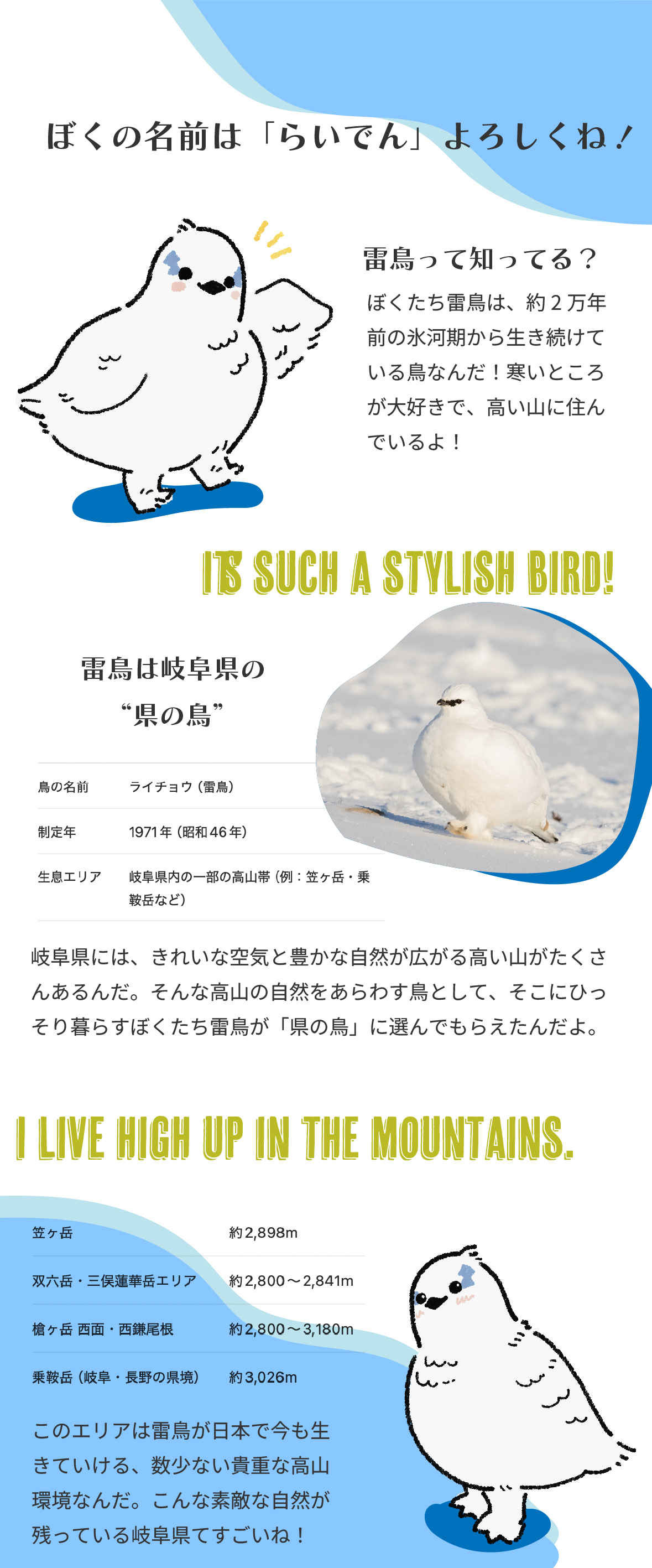 ぼくの名前は「らいでん」よろしくね！